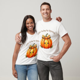För söt för att skrämma – Pumpa Halloween-design T Shirt
