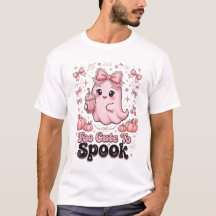För söt för att skrämma rosa spök Halloween-tröja