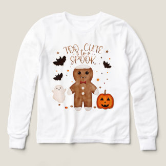 För söt för att skrämma Söt halloweenpepparkaka T Shirt