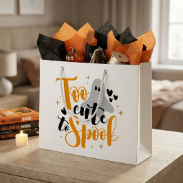 För söt för att skrämma spök Halloween rolig hoodi