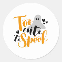 För söt för att skrämma spök Halloween rolig hoodi