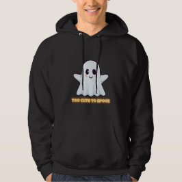 För söt för att skrämmas – Bedårande Kawaii Spök H Hoodie