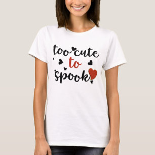 för söt för att spook halloween tee shirt