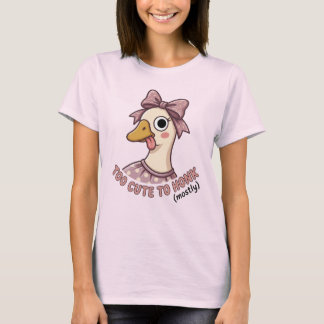 För söt för att tuta Gås Tröja, Present till bästa T Shirt
