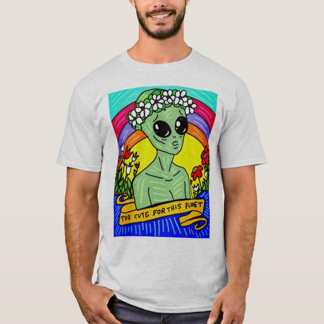 FÖR SÖT FÖR DENNA PLANETEN T SHIRT (Framsida)