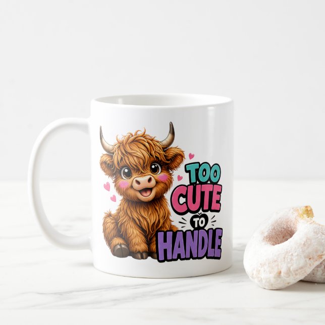 För söta för att hanteras kaffemugg (Med munk)
