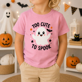 För söta för att skrämmas Söta spökbarn Halloween T Shirt