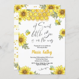 För sötsak för bibaby shower lite en inbjudan