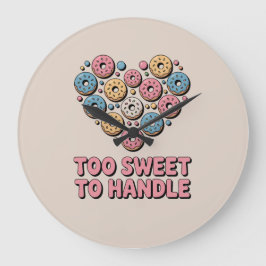 För sött att hantera | Donut Kids Stor Klocka