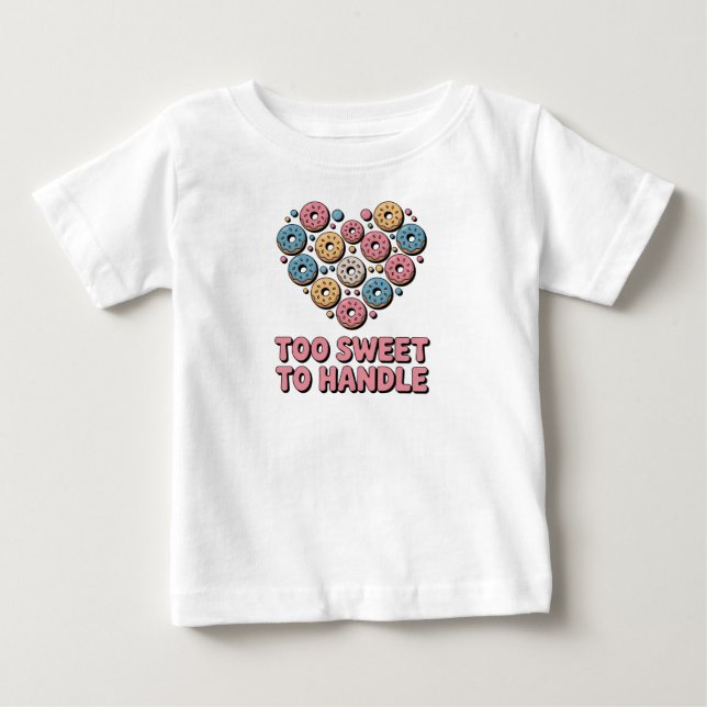 För sött att hantera | Donut T Shirt (Framsida)