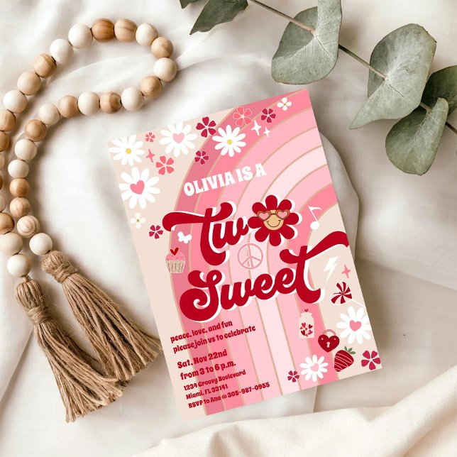 För sött födelsedagsinbjudan inbjudningar (Skapare uppladdad)