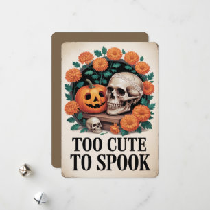 "För sött för att skrämma" Halloween Julkort