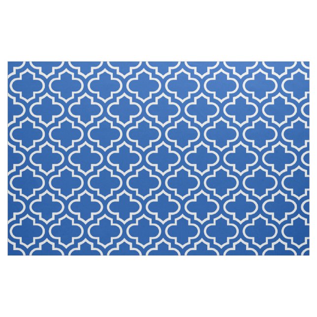 För spaljémönster för elektriska blått marockanskt tyg (Fat Quarter)