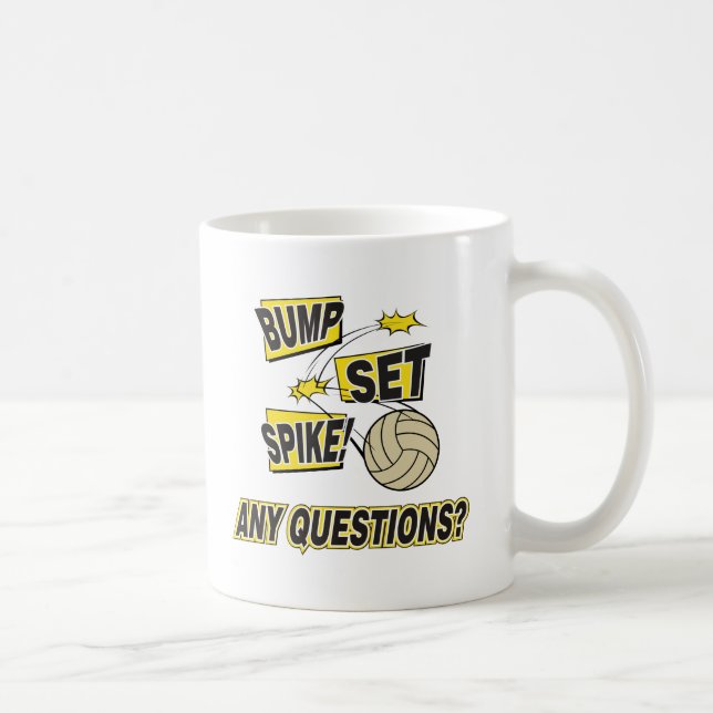 För spikevolleyboll för bula fastställd gåva kaffemugg (Höger)