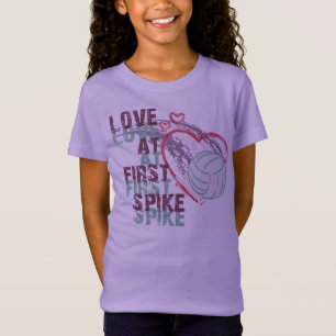FÖR SPIKEVOLLEYBOLL FÖR KÄRLEK FÖRST T-TRÖJA T SHIRT