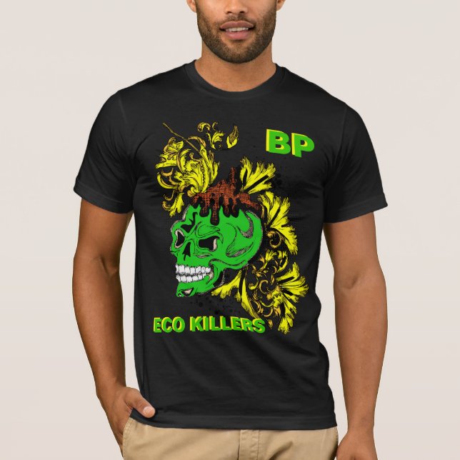 för spillprotest för bp olje- tshirt tee shirt (Framsida)