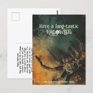 🕷️ för spinn-kylningsspets-HALLOWEN-kort Vykort