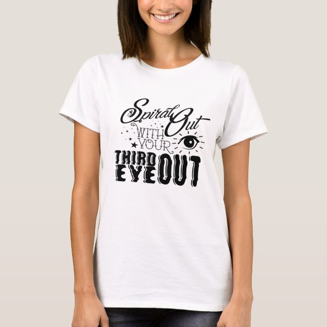 För spiral bästa kvinna ut - skörd tee shirt (Framsida)
