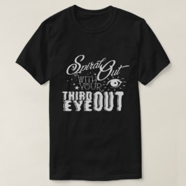 För spiral grundläggande utslagsplats ut - tee shirt