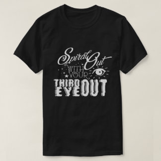 För spiral grundläggande utslagsplats ut - tee shirt