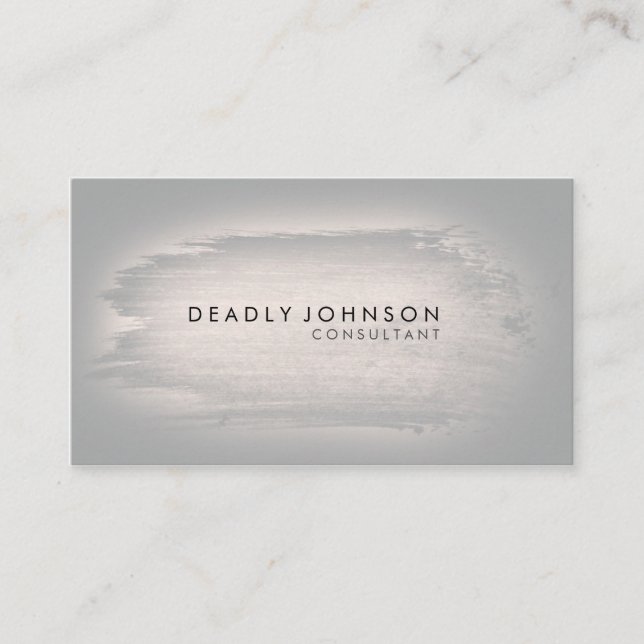 För Splattersvart för vattenfärg eleganta enkla Visitkort (Framsida)