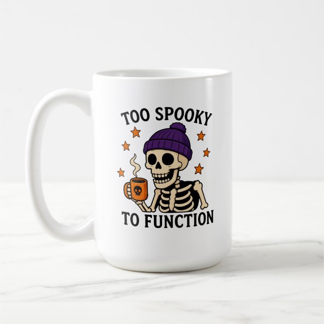För spökligt för att fungera kaffemugg (Vänster)