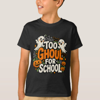 För spöklik för skolan Halloween T Shirt
