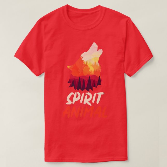 För sprit Animalisk skog, jort Älskare T Shirt (Design framsida)