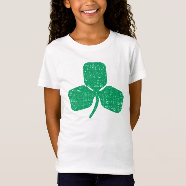 För st pattydag för St Patricks irländsk amerikan T Shirt (Framsida)