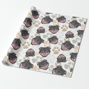 För Staffordshire för hundtassmönster Terrier t Presentpapper