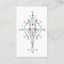 För stam- indisk Aztec Totem Boho för *~* indian Visitkort