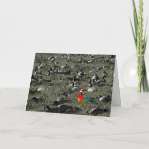 För stativ för gåshelgdag ut kort