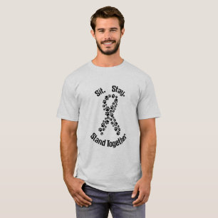 För stativ hund- cancerT-tröja tillsammans T Shirt