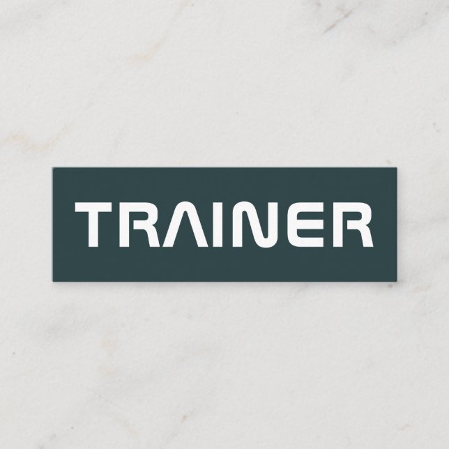 För stativ täcker jätte- text ut mini visitkort (Framsida)