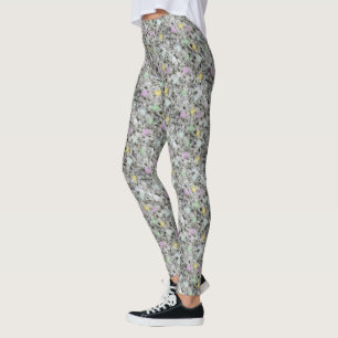 För stenstruktur för geologi pastell pruckit foto leggings