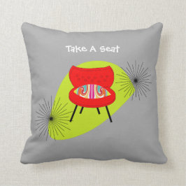 För stilstol för mitt- århundrade moderna Retro Kudde