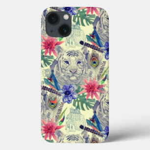 För stiltiger för vintage indiskt mönster