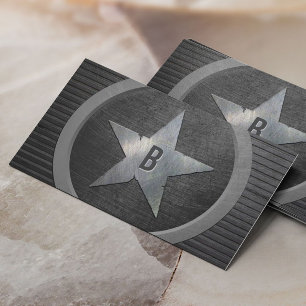 För stjärnacoola för Monogram metallisk militä Visitkort