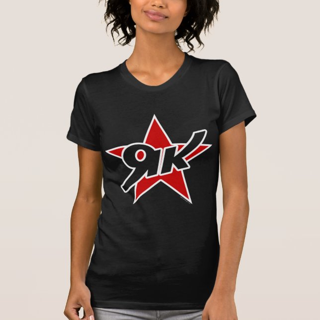 För stjärnalogotyp för Yak 52 röd T-tröja Tee Shirt (Framsida)