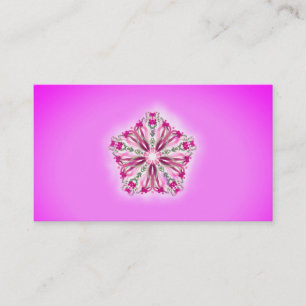 För stjärnaMandala för *~* stark rosa glödande Visitkort