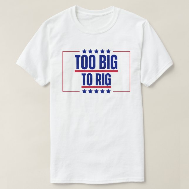 För stor för att riva USA T Shirt (Design framsida)