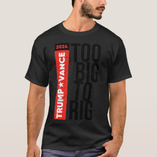 För stor till RIG 2024 stressad T Shirt