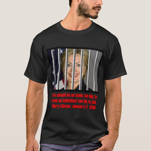 FÖR STORA HILLARY ATT FÄNGSLA TEE SHIRT (Framsida)