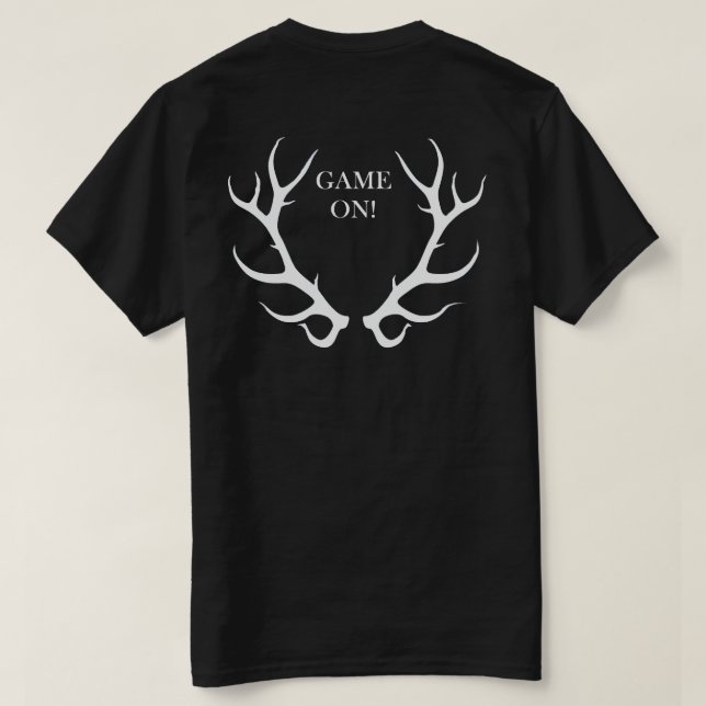 För stora jägare tee shirt (Design baksida)