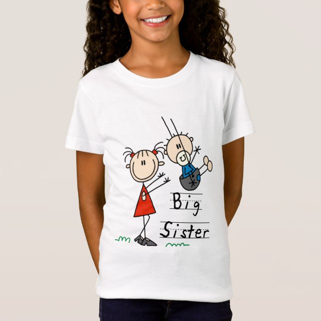 För storasyster broderT-tröja och gåvor lite Tee (Framsida)