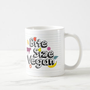 För storlek ny logotyp Veganmugg för bita Kaffemugg