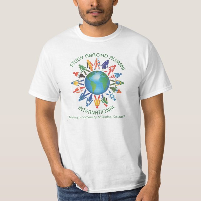 För studie för före detta elevinternationell tee shirt (Framsida)
