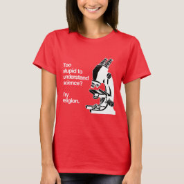 FÖR STUPID FÖR ATT FÖRSTÅ VETENSKAP - VITA -.png T-shirt