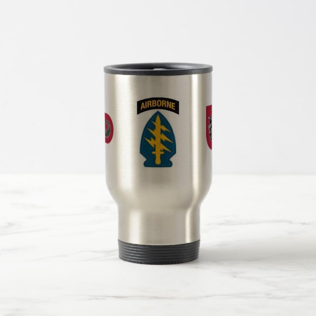 för STYRKAGRUPP för 7:e SPECIELL TRAVEL MUG Resemugg (Center)