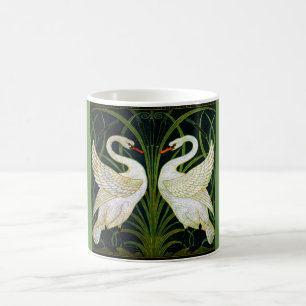För svanklassiker för art nouveau dubbel mugg